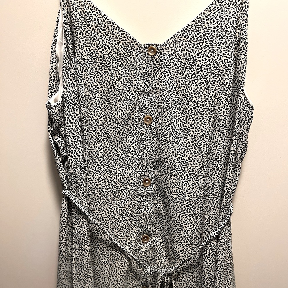 Strappy maxi printed dress